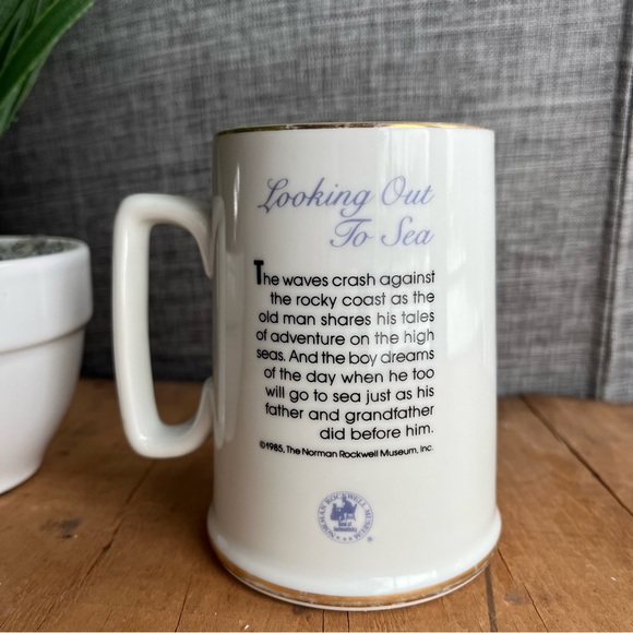 Norman Rockwell "Looking Out To Sea” Mug - Picture 3 of 4